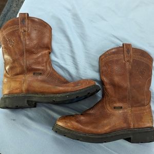 Men's Ariat pull on work boots 12